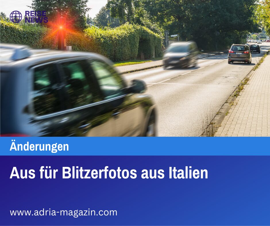 Aus für Blitzerfotos aus Italien